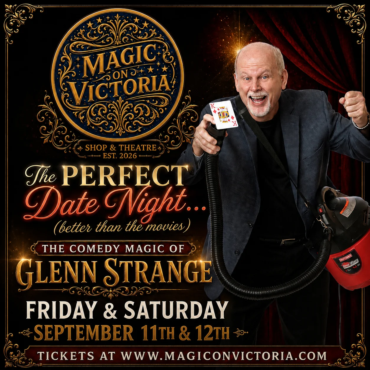 GLENN STRANGE Comedy Magic…A Perfect Date Night!
